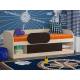 Кровать Соня 4 дуб молочный-венге