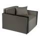 Кресло-кровать Милена с подлокотниками рогожка ash