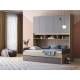 Кровать с антресолью Дельта Нэкст 21.05 графит
