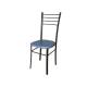 Стул Лайт ДХ-5 на коричневом каркасе обивка светло-голубой