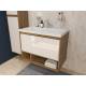 Тумба с раковиной Monaco Wood 800 1 ящик с нишей