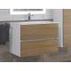 Тумба с раковиной Uperwood Barsa-Next белая/дуб сонома 70 см