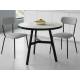 Стол Эрвин Дуб крафт белый кромка черная