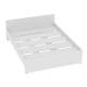 Кровать 1600 НМ 011.53 Симпл Белый Фасадный