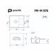 Мойка Practik PR-M 575-004 черный оникс