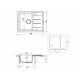 Кухонная мойка Uperwood Quartz UPD-03-02 бежевая матовая