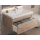 Тумба с раковиной Uperwood Eva Крафт Табачный 75 см