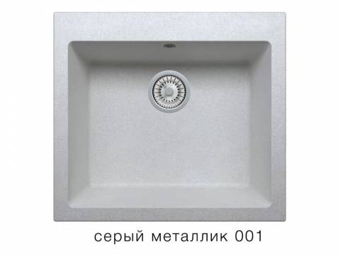 Кухонная мойка Tolero R-111 Серый металлик 001