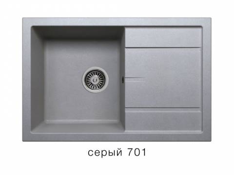 Кухонная мойка Tolero R-112 Серый 701