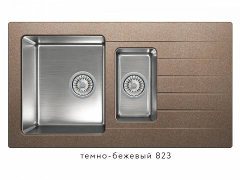 Кухонная мойка Tolero twist TTS-890 Темно-бежевый 823