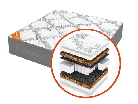 Матрас Mega кокос 10 TFK Gray Night 80х190