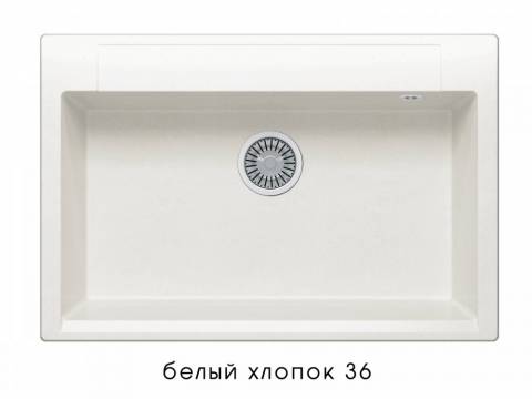 Мойка Polygran Argo-760 Белый хлопок 36