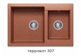 Мойка Polygran Brig-772 Терракот 307