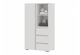 Шкаф ШК 03 Хелен Белый шагрень