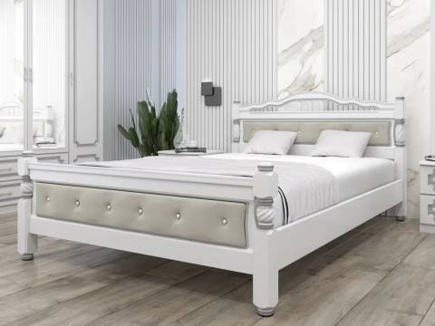 Кровать Карина-11 1600 Белый жемчуг
