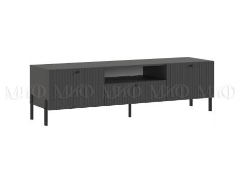 Тумба ТВ малая (металл) Оливия Графит Софт, Графит