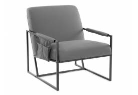 Кресло Charli LUX Чарли Люкс экокожа шарп графит