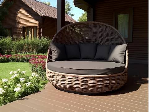 Диван плетёный Grand Nest