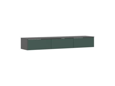 Полка косметическая 1500 Норд Изумрудный, Графит